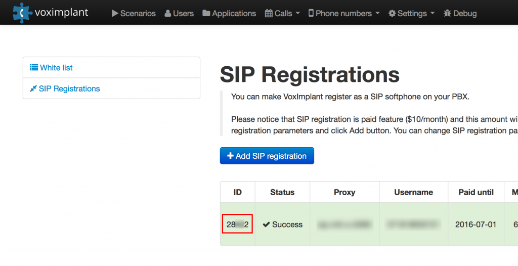 SIP Reg